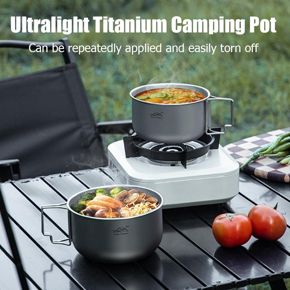 초경량 티타늄 백패킹 조리기구, 야외 하이킹 요리를 위 - Camping Cooking Set Stainless Steel 리뷰 및 가격