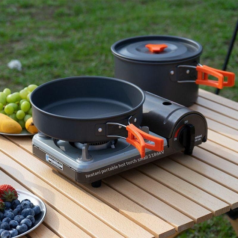 휴대용 알루미늄 캠핑 조리기구 세트, 가벼운 야외 요리 - Camping Cooking Ware Set 리뷰 및 가격