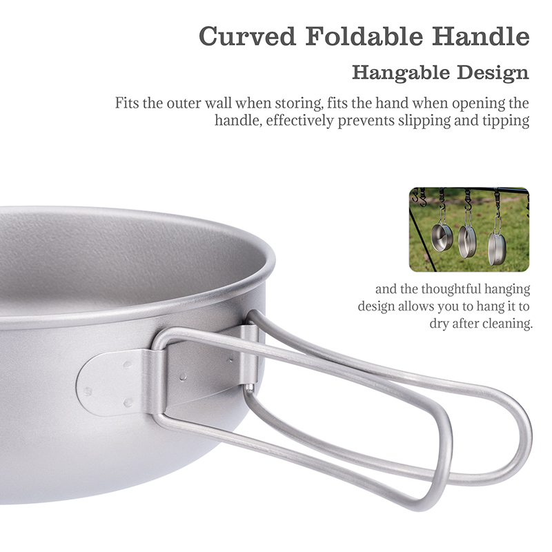 무한한 여정 티타늄 캠핑 조리 세트 접이식 손잡이가 있 - Camping Cooking Pots And Pans Set 리뷰 및 가격