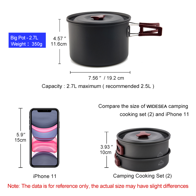 Widesea 캠핑 조리기구 세트 야외 냄비 식기 키트 - Camping Cooking Kit Box 리뷰 및 가격
