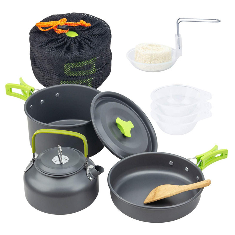 야외 캠핑 조리기구 키트 알루미늄 요리 냄비 세트 물  - Camping Cooking Kit Box 리뷰 및 가격