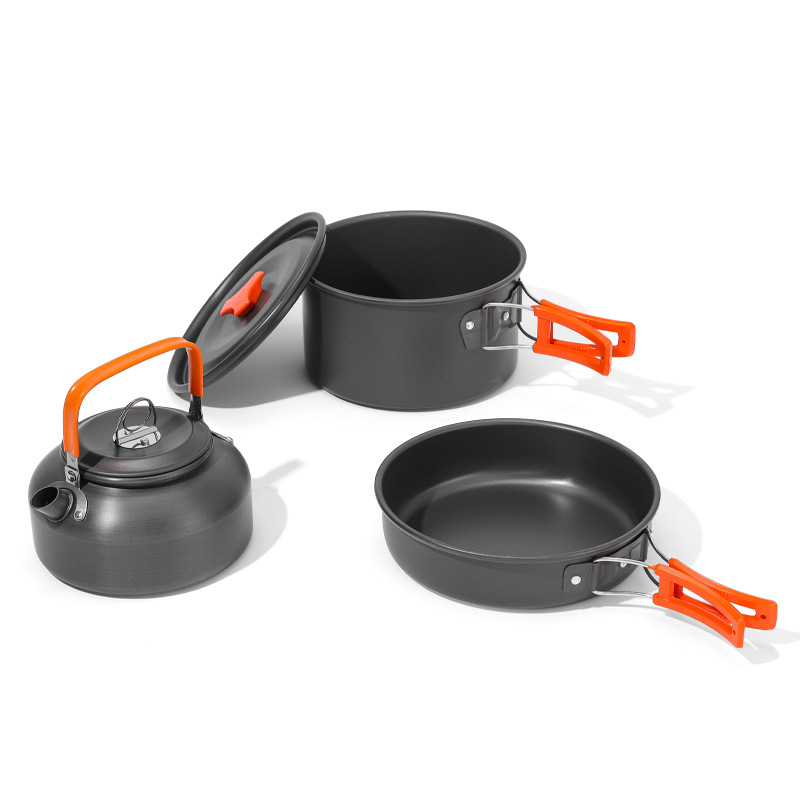 야외 캠핑 조리기구 세트 2-3인용 휴대용 논스틱 냄비 - Camping Cooking Set 2 Person 리뷰 및 가격