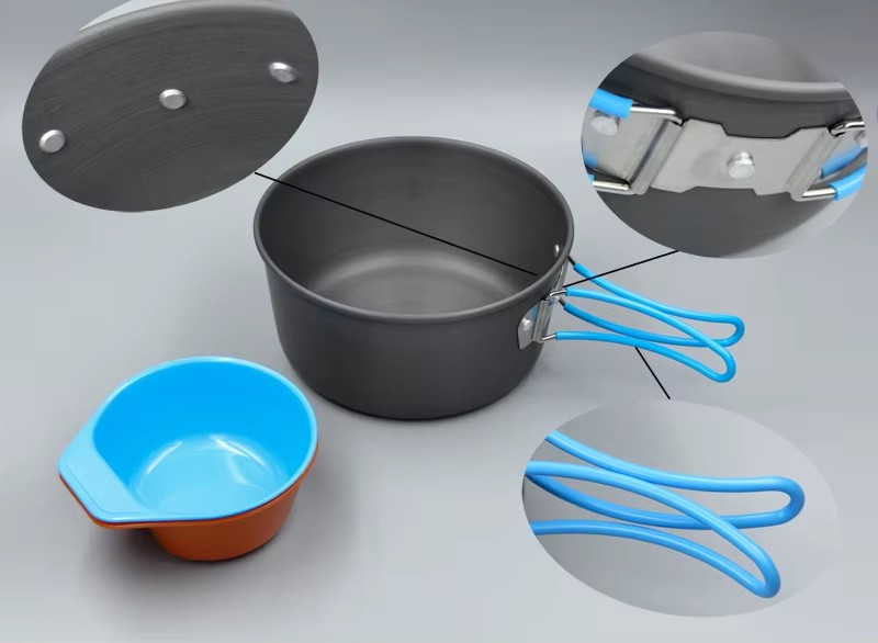 캠핑 조리기구 배낭 냄비 팬 그릇 키트 야외 냄비 요리 - Camping Cooking Pots And Pans Set 리뷰 및 가격