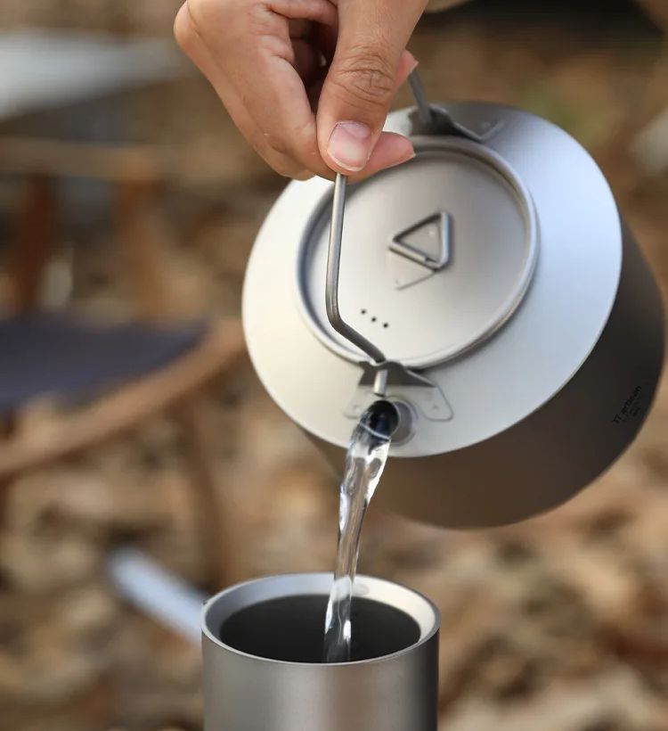 캠핑 물 요리 주전자 티타늄 주전자 980ml 차 커피 - Camping Cooking Set Stainless Steel 리뷰 및 가격