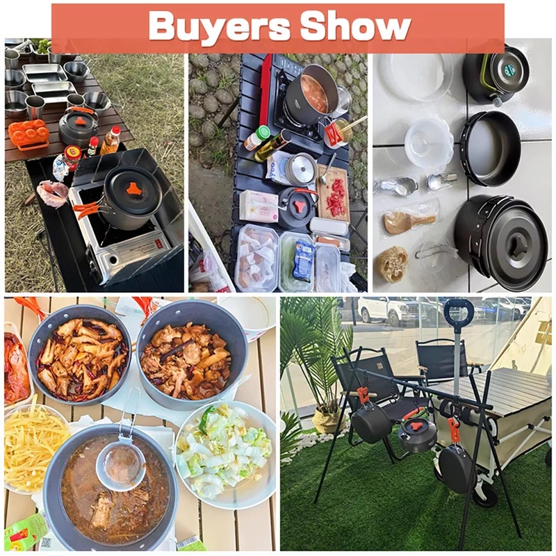 캠핑 요리 세트 캠핑 조리기구 여행용 식기 야외 피크닉 - Camping Cooking Ware Set 리뷰 및 가격